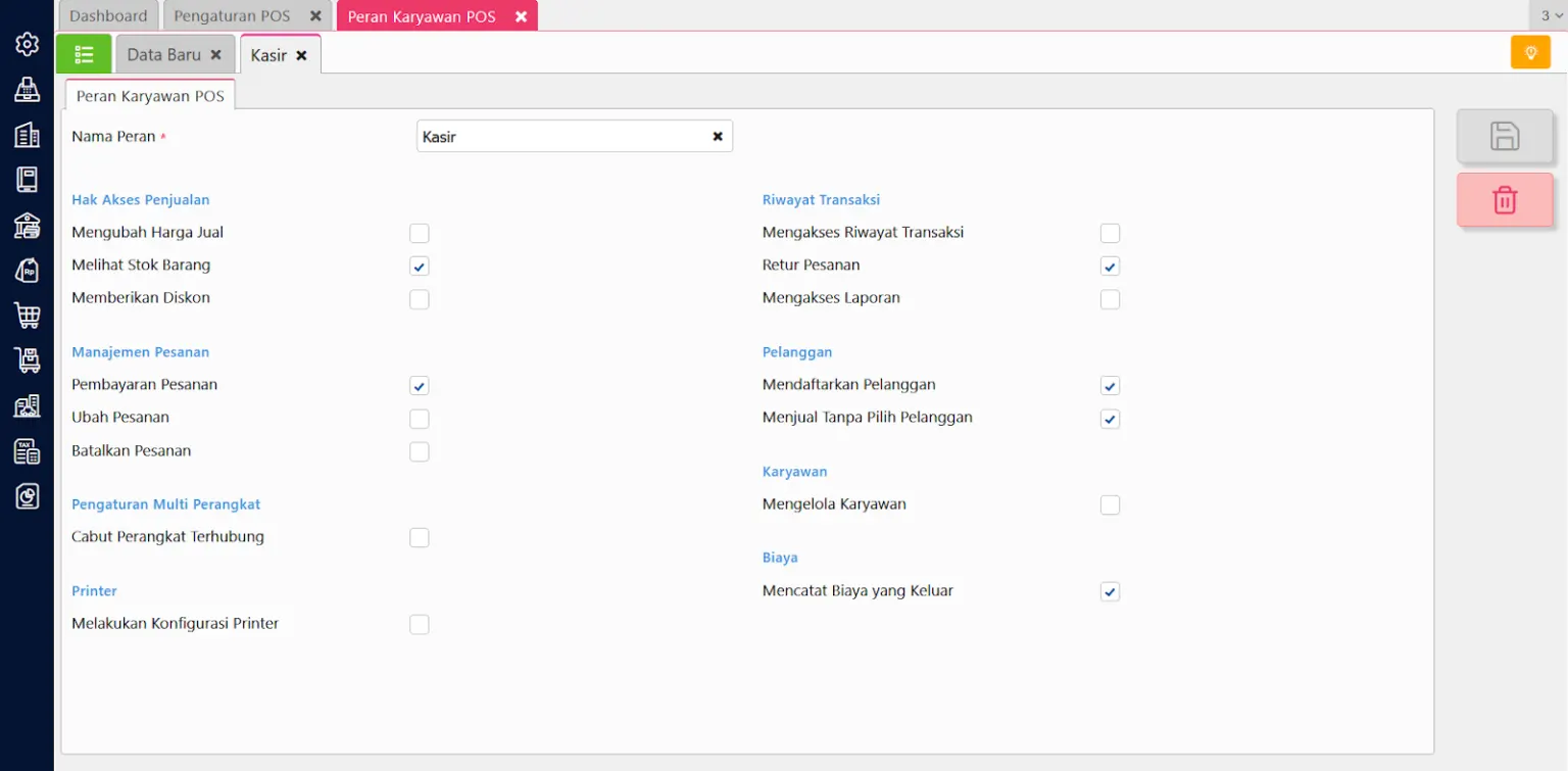 Cara memberikan hak akses ke karyawan